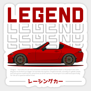 Tuner Red ND Miata Roadster JDM Sticker